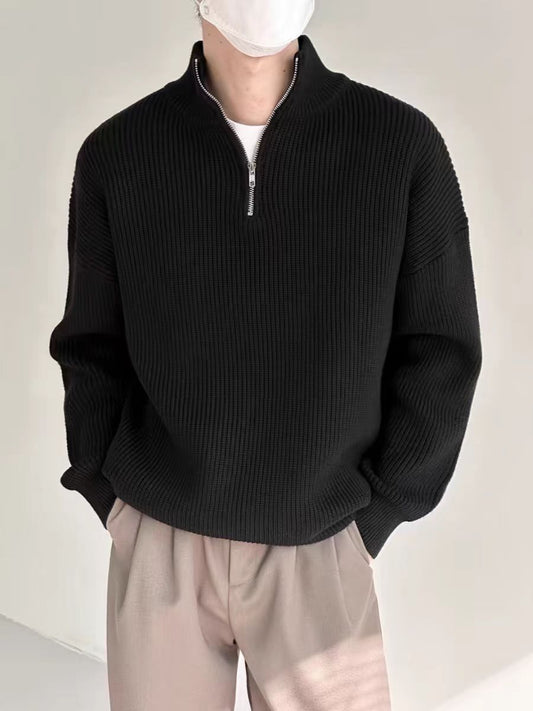 Nivelle Casual Short Zip-Up Sweater